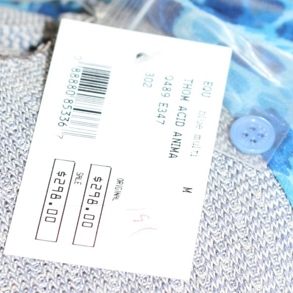 EQUIPMENT FEMME Sheer Blue Leopard Maxi Sun Dress - Picture 5 of 7